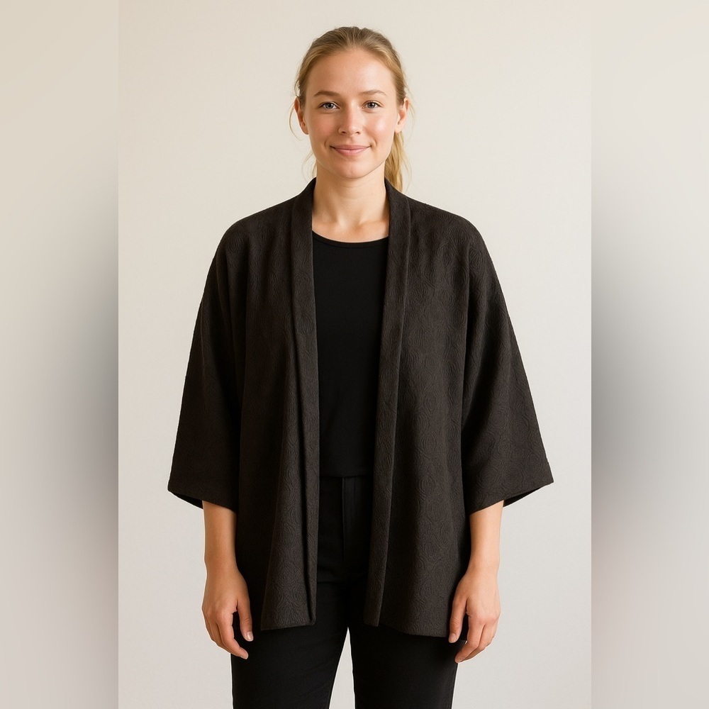 B83 Womens Eskandar Textured Cardigan Sweater Size 2